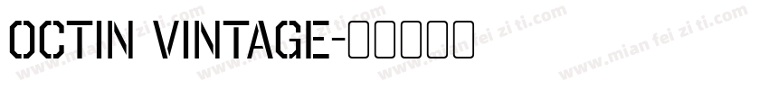 Octin Vintage字体转换